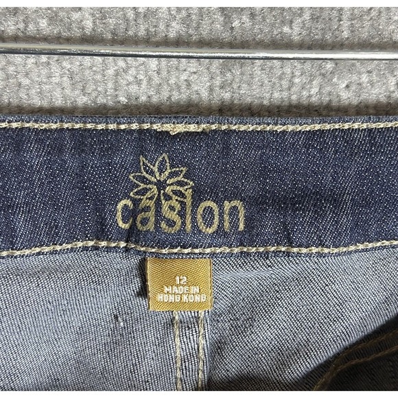 Vintage Casion Jeans Womens Size 12 Stretch‎ Blue Denim Bootcut Pockets - Picture 3 of 8